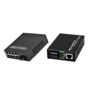 10/100/1000M Optical Fiber Transceiver 1 Fiber 4 Power A B Port CE