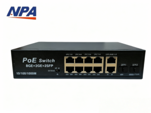 10/100/1000Mbps Gigabit POE Switch Unmanaged Rack-mounted IEEE 802.3AF/AT/BT 8 Port