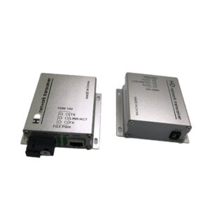 Silver Color Gigabit Optical Fiber Transceiver Aluminum Housing 1 Fiber 1 Power CE