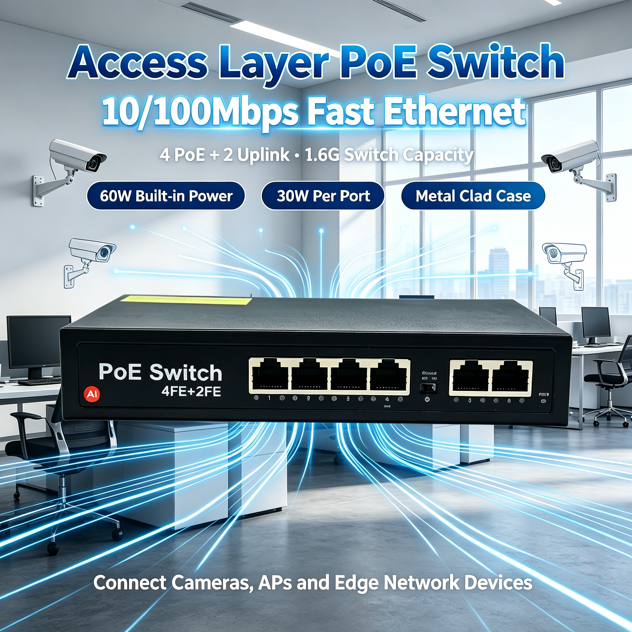 AP-1024MN AI PoE Switch