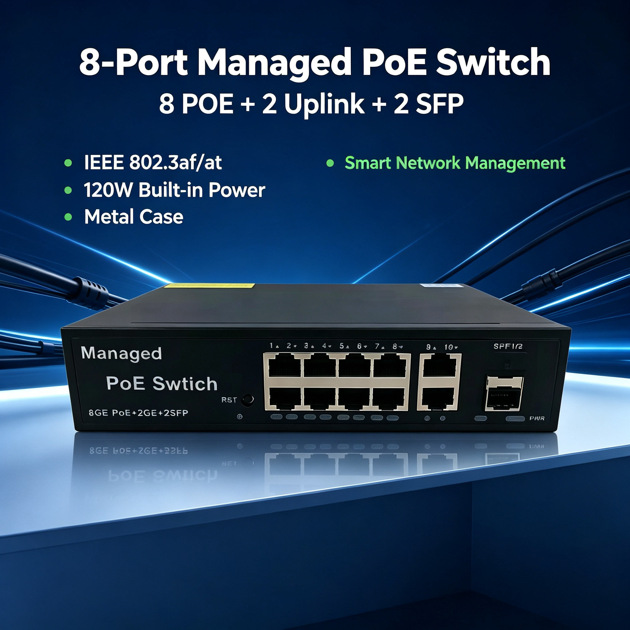 AP-3348GE Managed PoE Switch